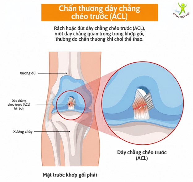 Đứt dây chằng đầu gối